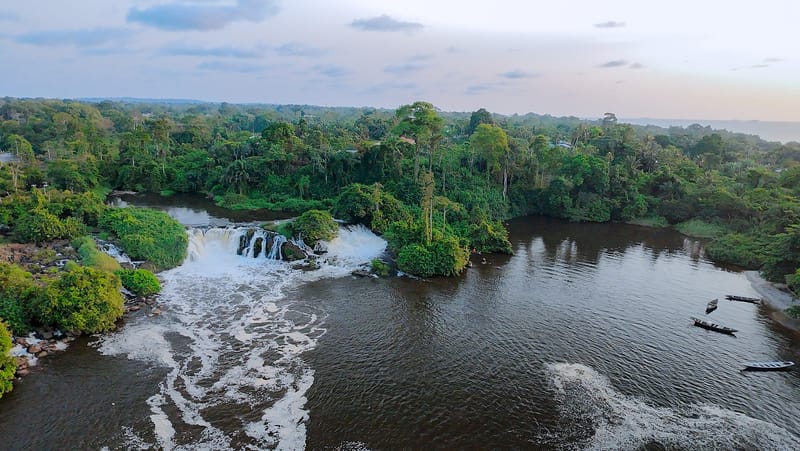 The Lobé Falls near Kribi, Cameroon