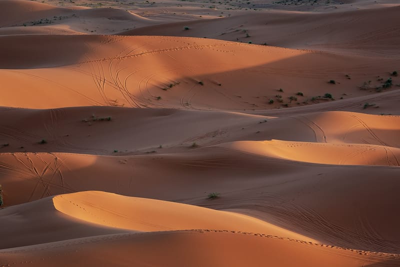 The Merzouga dunes, Morocco